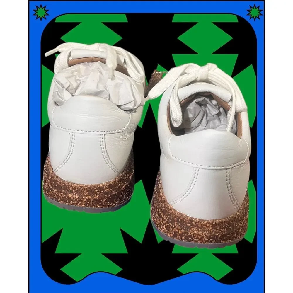 Birkenstock Wrigley White Leather Womens Sneakers Sz EU 36N=US W 5
